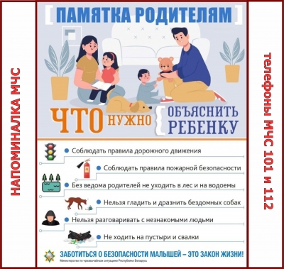 Памятка родителям. Что нужно объяснить ребенку