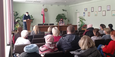 Встреча с заведующим 1-го терапевтического отделения УЗ «Поликлиника №8 г. Могилева Попковым В.А.