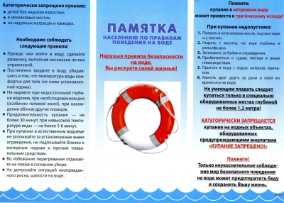 Правила поведения на воде