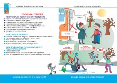 Сосульки, гололед