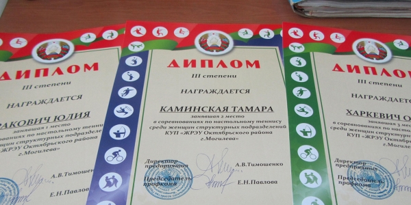 Соревнования по настольному теннису