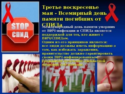 Всемирный день памяти жертв СПИДа в 2023 году отмечается 21 мая